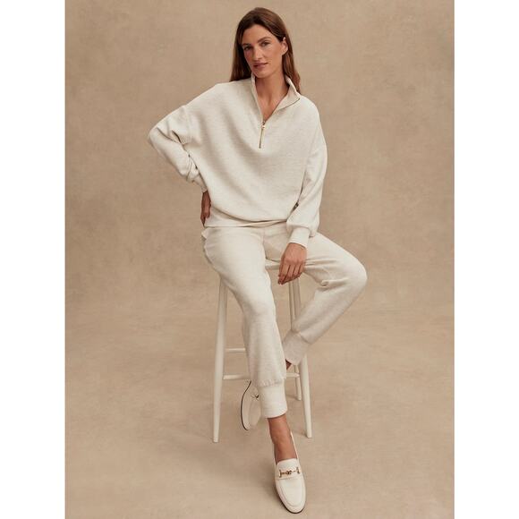 Varley Pants - NWOT Varley The Slim Cuff Pant 25" in Ivory Marl Size Small